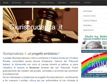 Tablet Screenshot of giurisprudenza.it